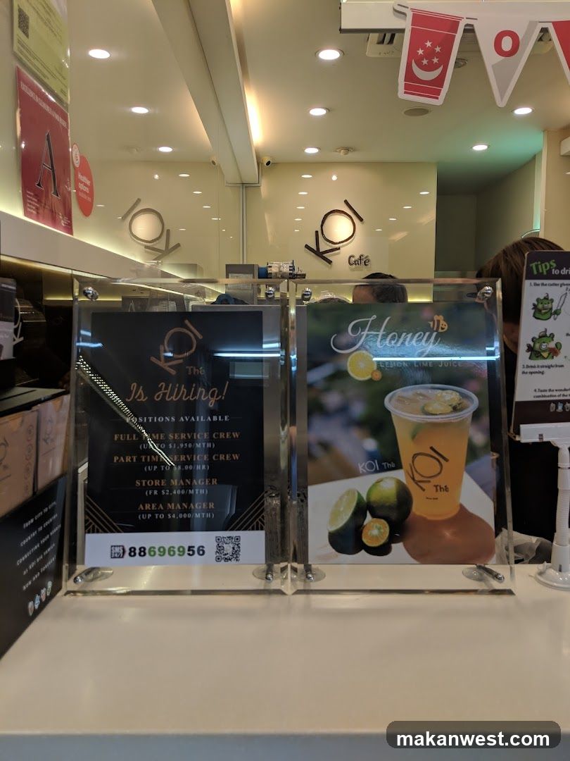 Koi Cafe Interior Display