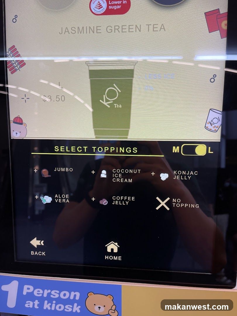 Koi Thè Kiosk Screen