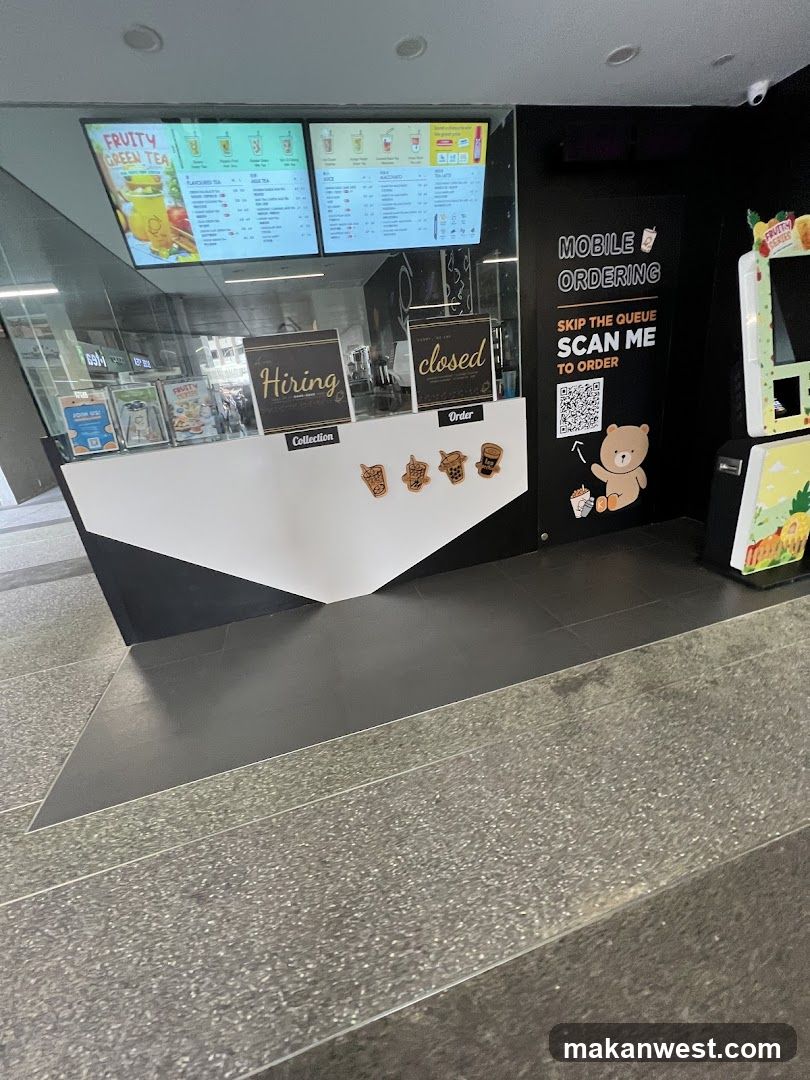 Boba Tea Shop Interior View