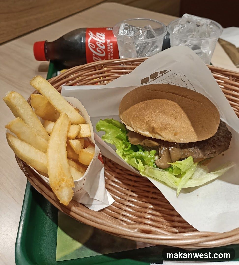 Burger and Fries Meal
