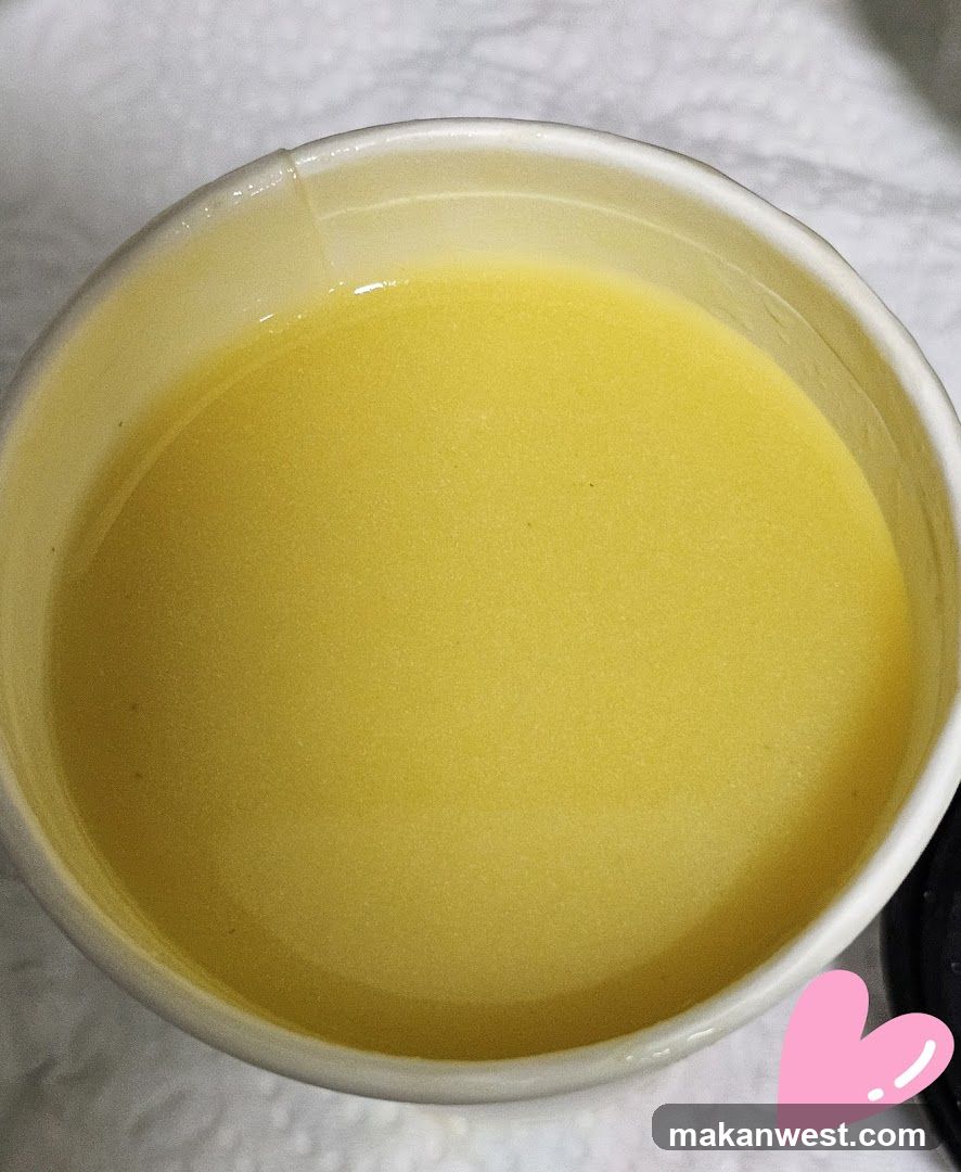 Yellow Liquid in Bowl