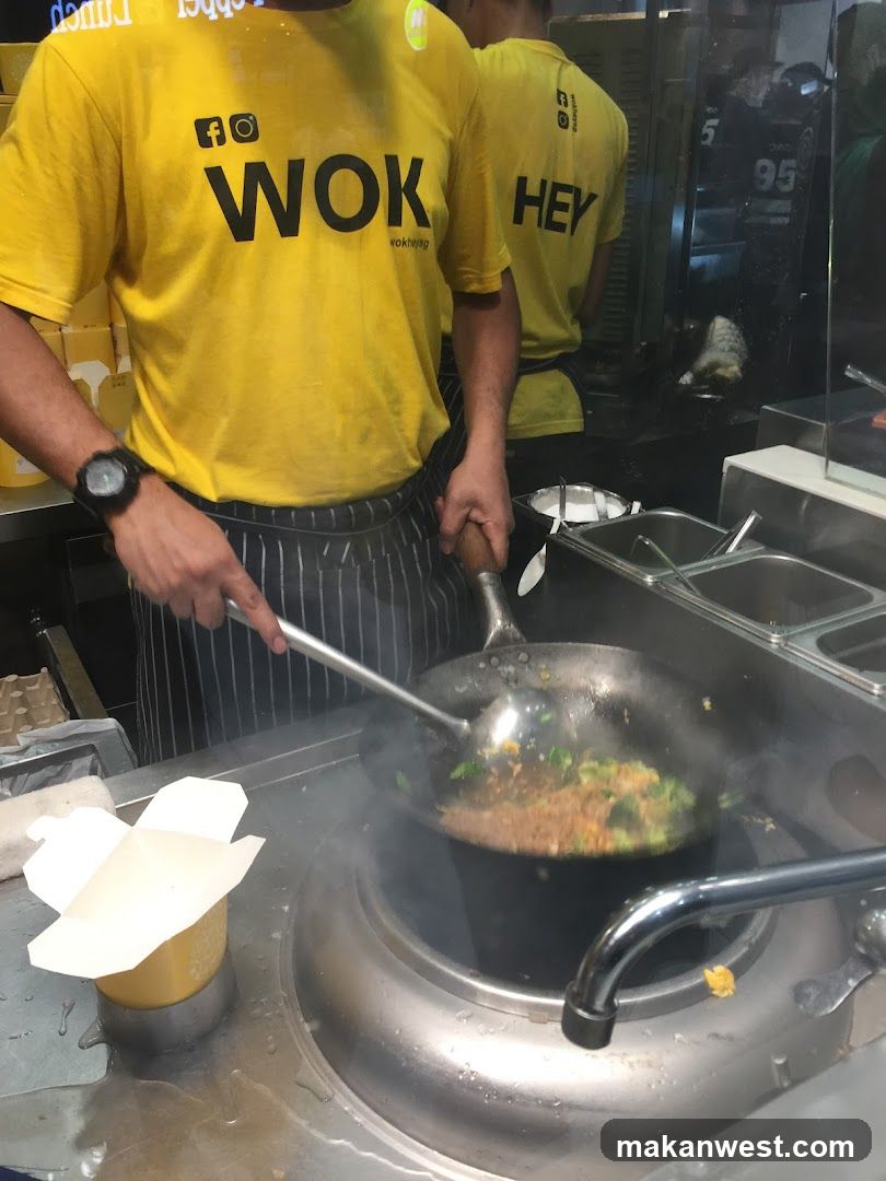 Wok Cooking Scene