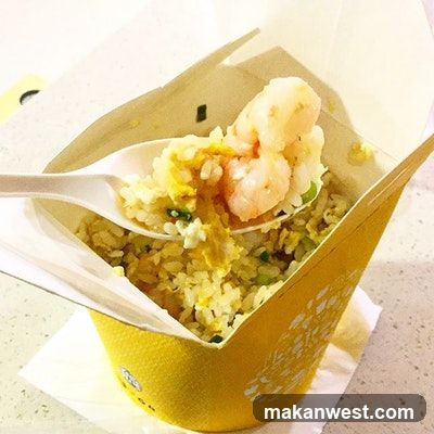 Shrimp Fried Rice in Takeout Container