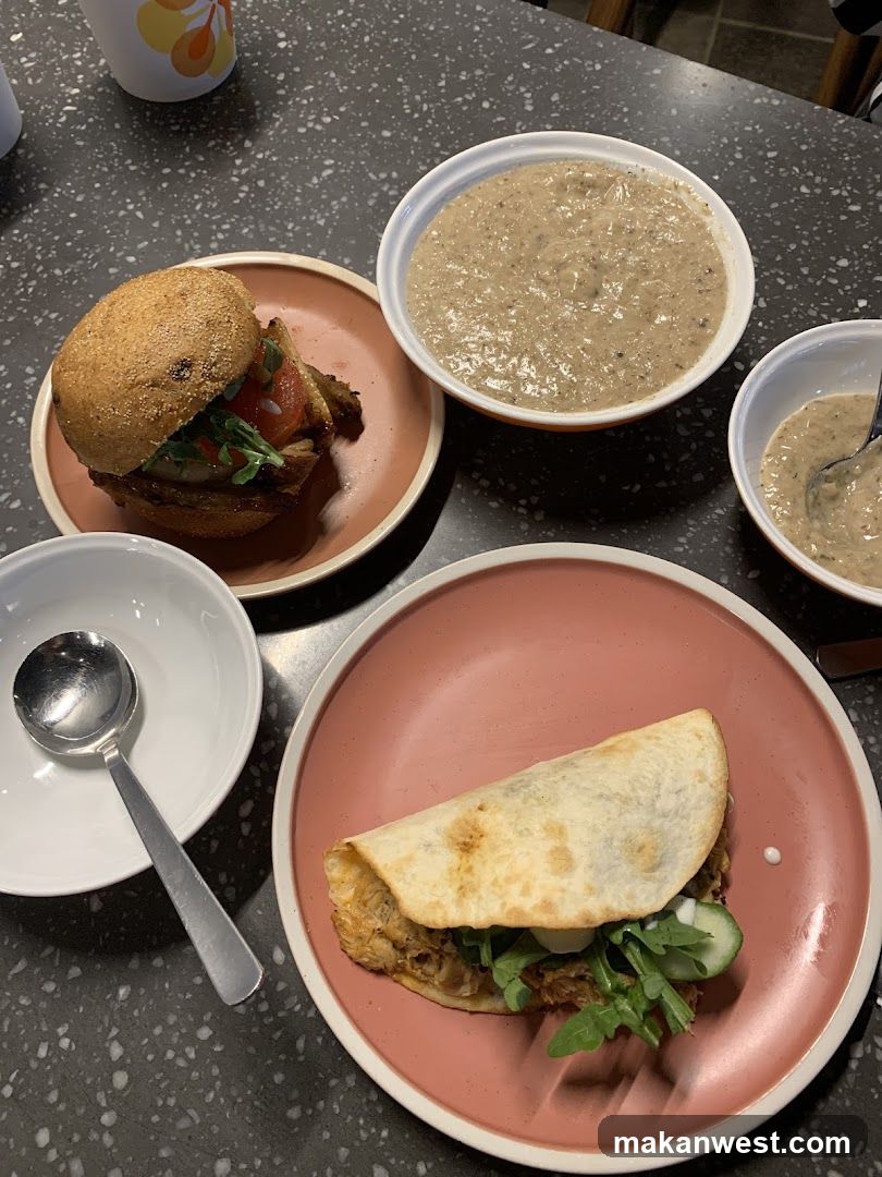 Food Spread on Table