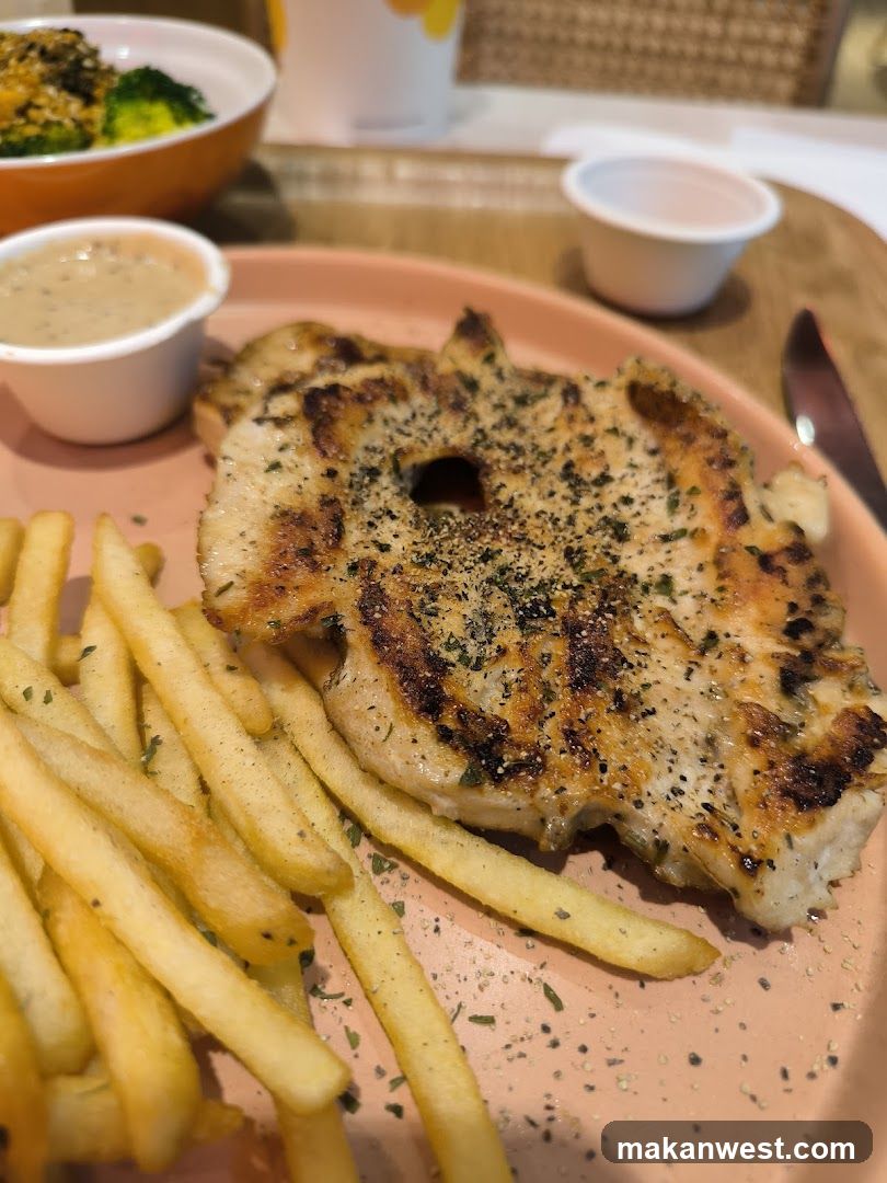 Grilled Chicken with Fries