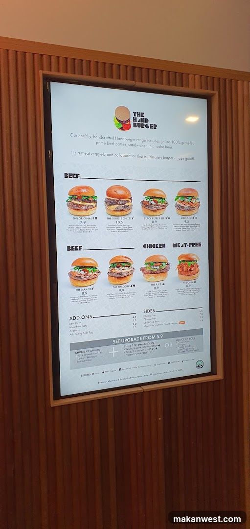 The Hard Burger Menu Board