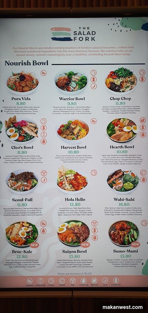 The Salad Fork Menu