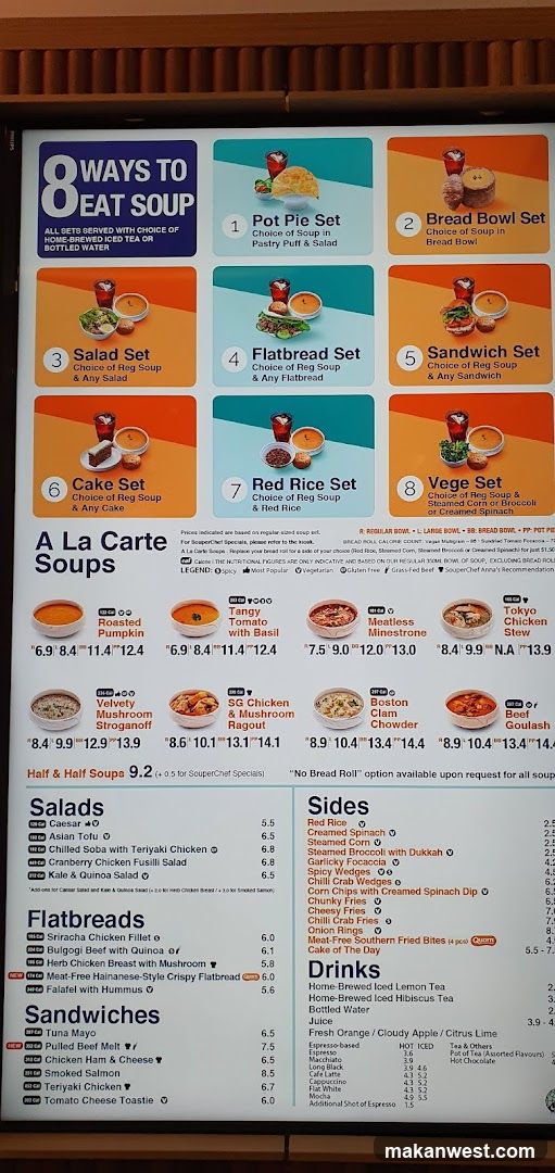 Soup & Food Menu Board