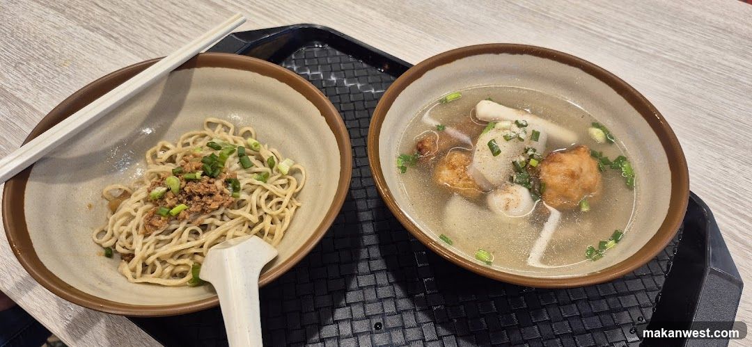 Noodle Bowls on Tray