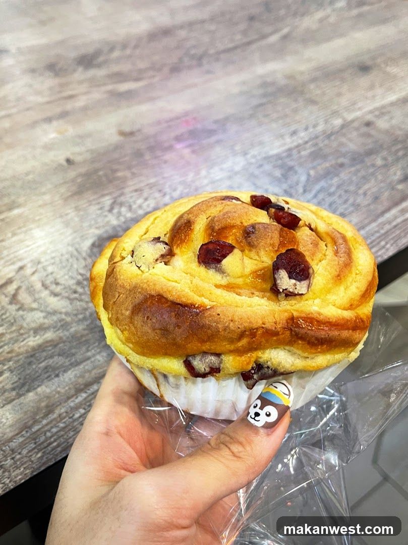 Cherry Swirl Bun