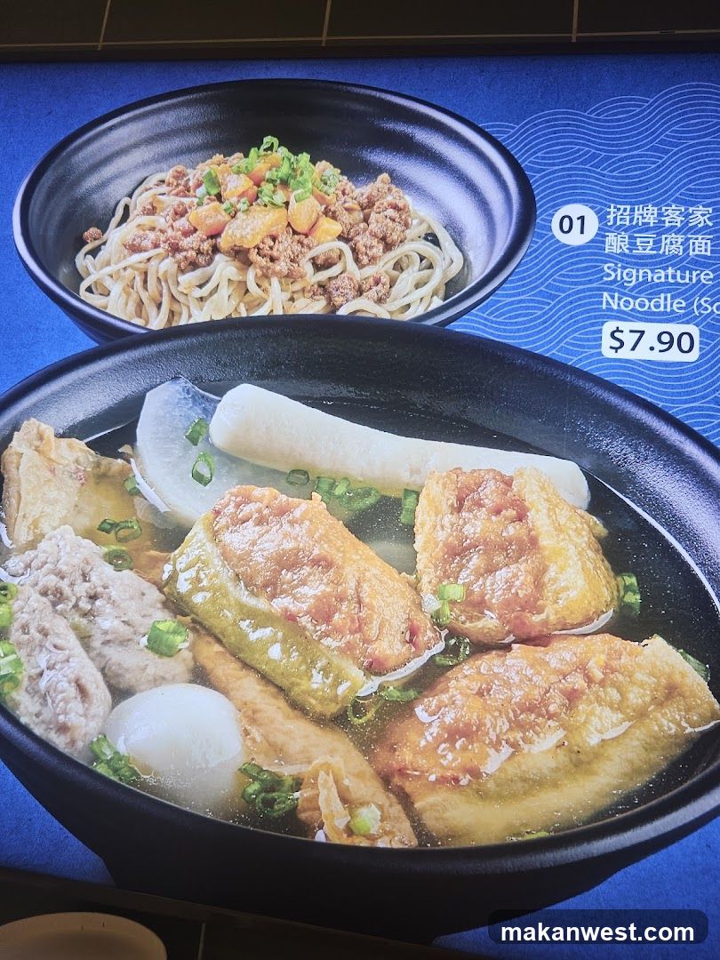 Noodle Dish Display