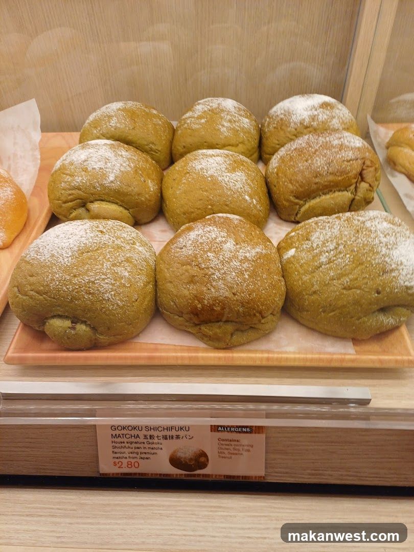 Matcha Bread Display
