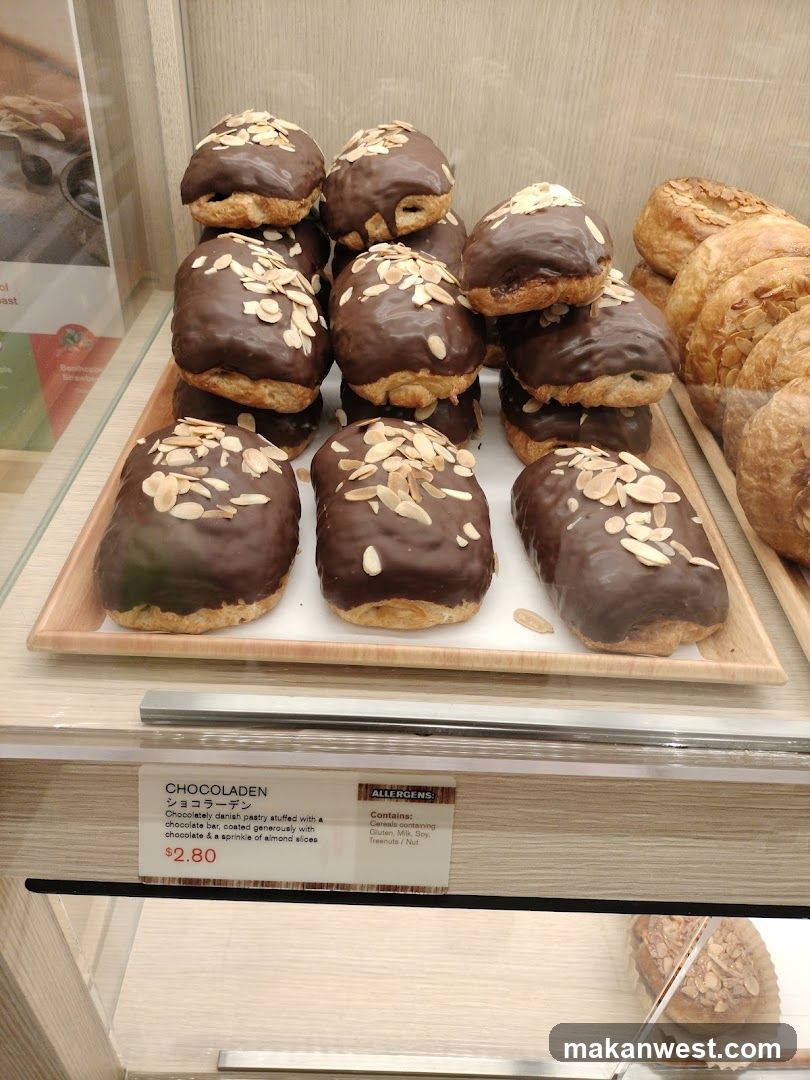 Chocolate Almond Pastries Display
