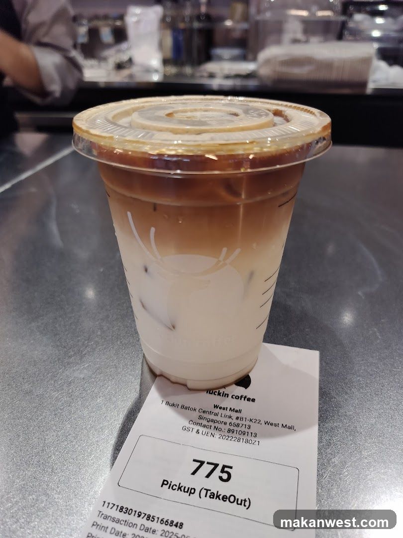 Iced Coffee with Receipt