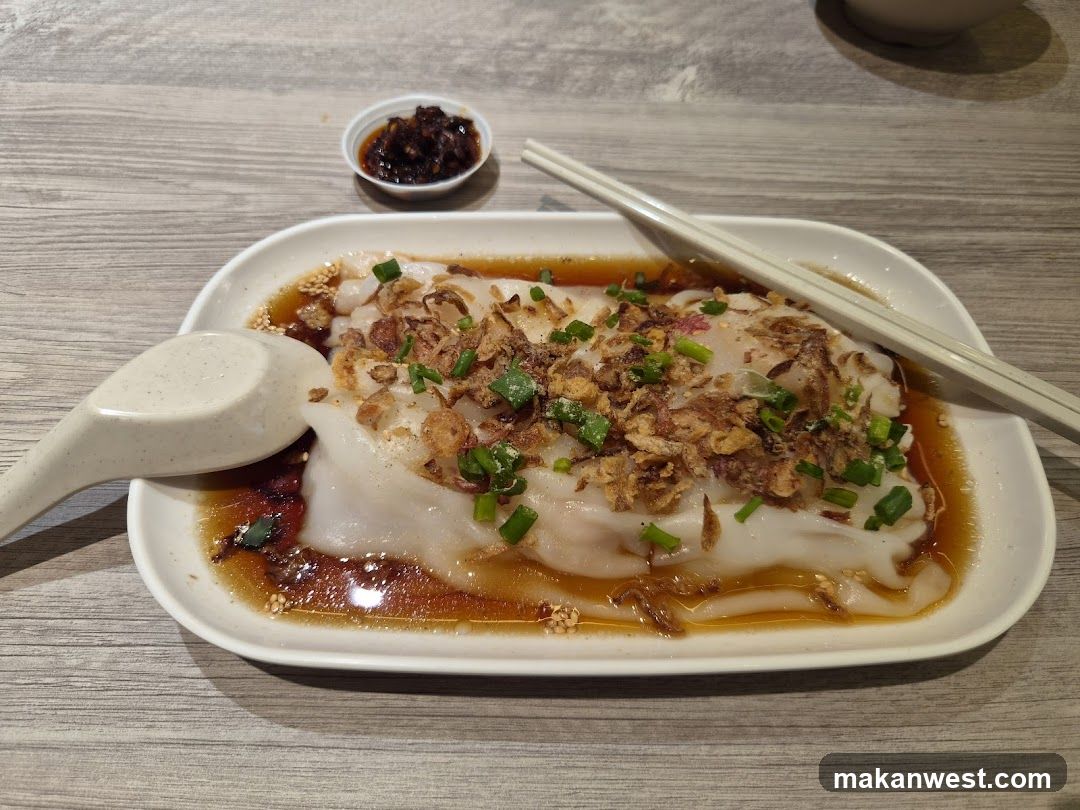 Rice Noodle Dish with Toppings