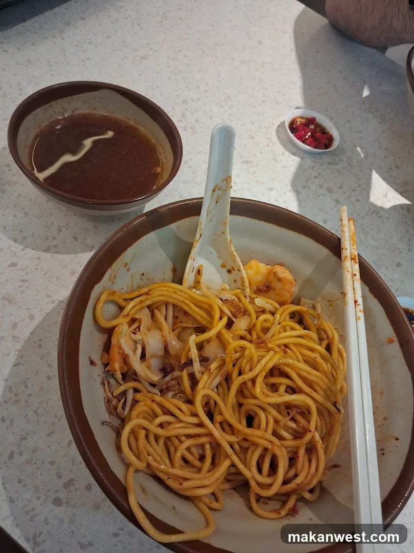 Noodle Bowl with Sauce and Condiments