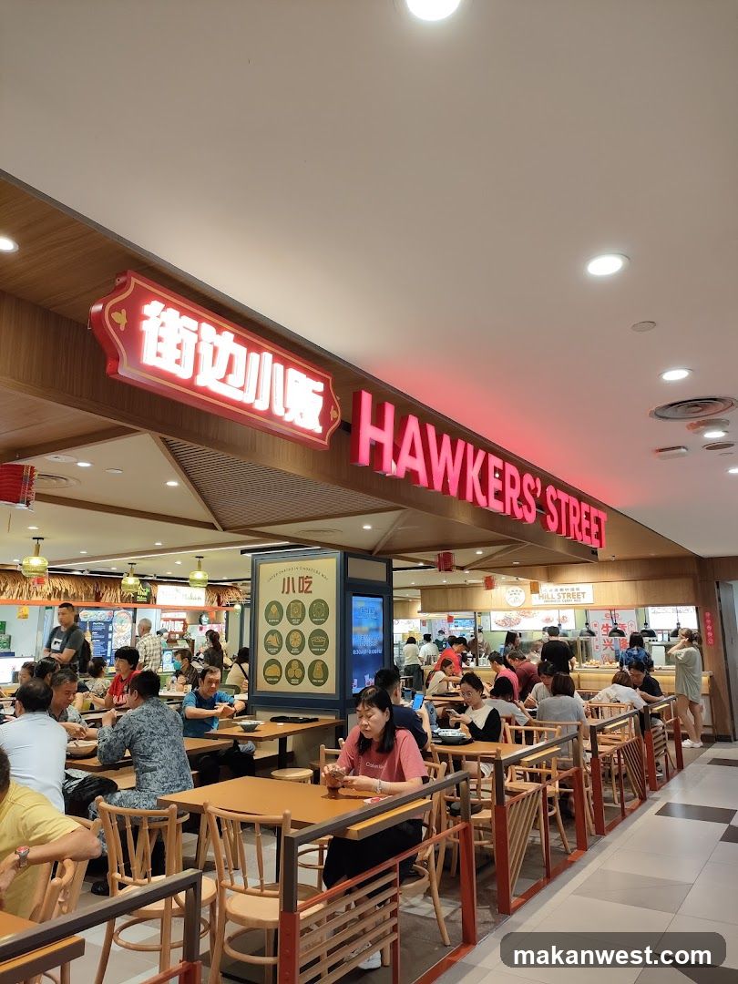 Hawkers Street Food Court Interior