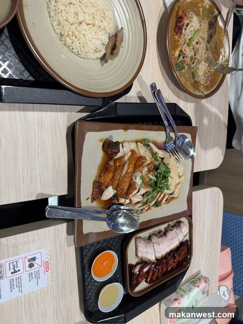 Food Tray with Chinese Dishes