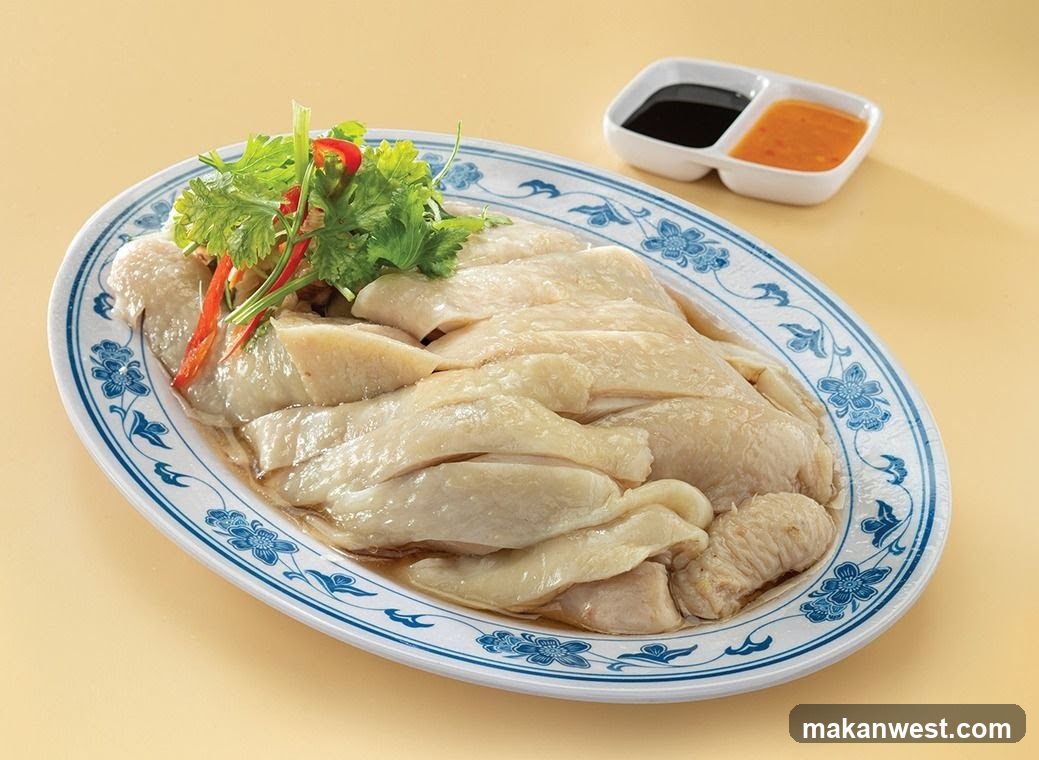 Steamed Chicken with Soy Sauce and Chili Oil Dipping Sauce