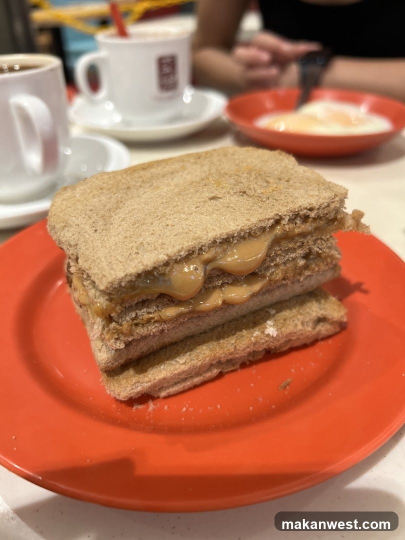 Toasted Sandwich with Peanut Butter