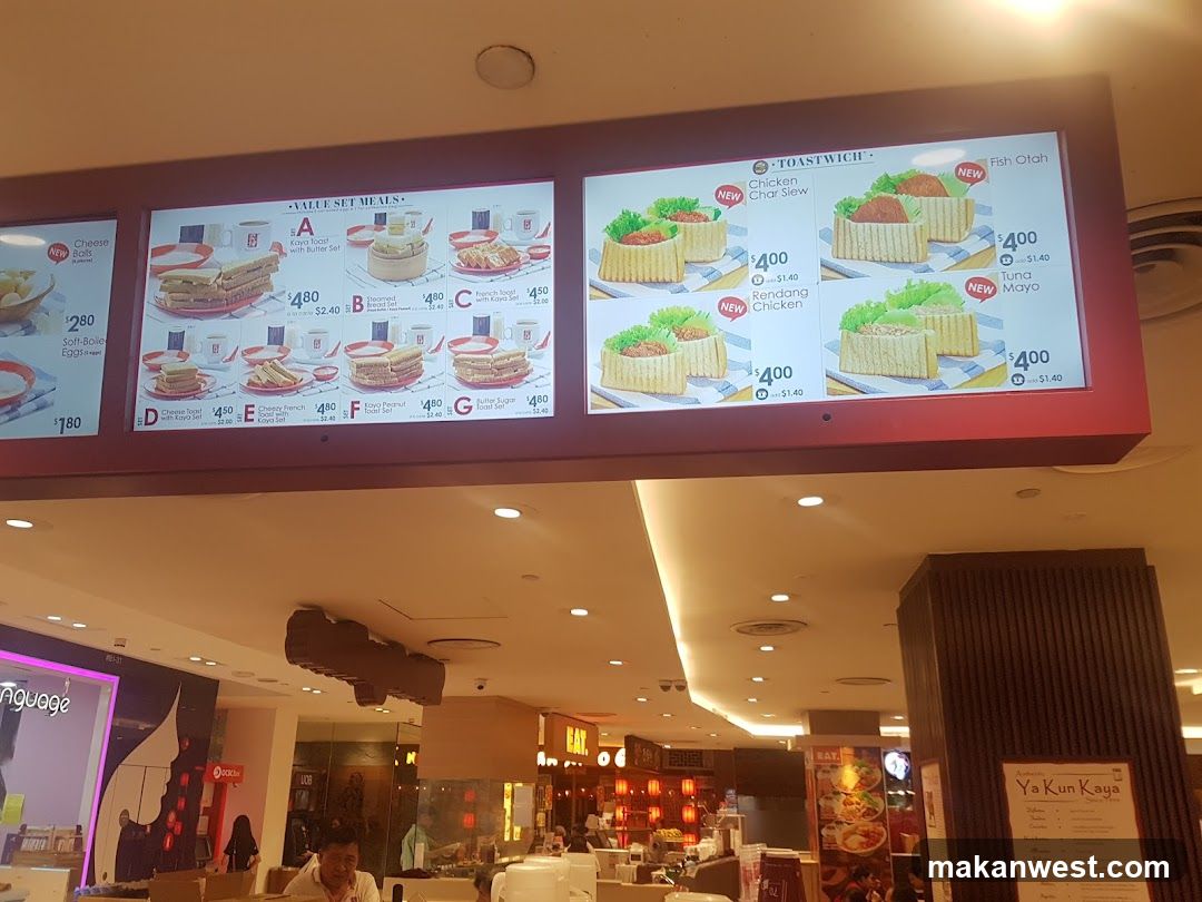 Restaurant Menu Board Display