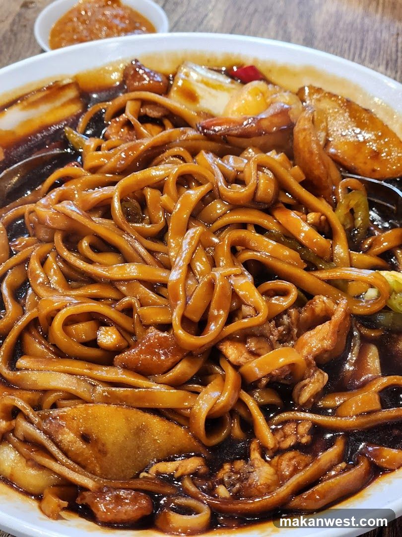 Noodle Dish with Sauce and Toppings