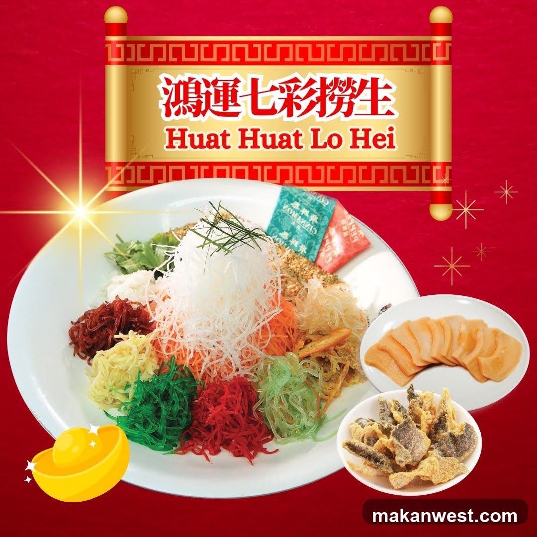 Huat Huat Lo Hei (Seven Colors Noodle Salad)