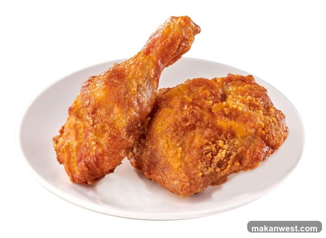 Fried Chicken on a Plate