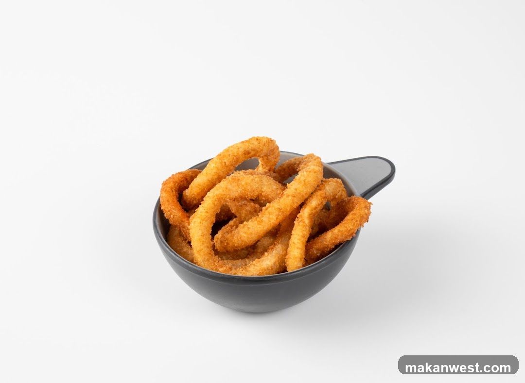 Onion Rings in a Bowl