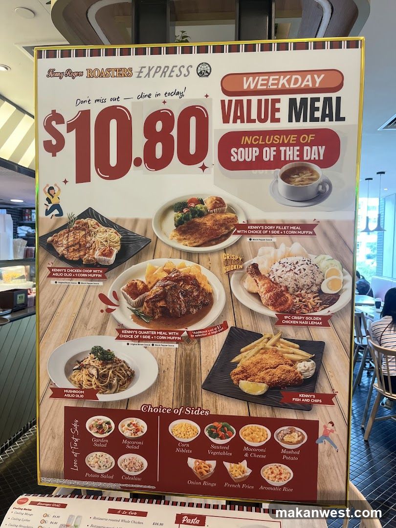 Hungry Dragon Roasters Express Value Meal Menu Board
