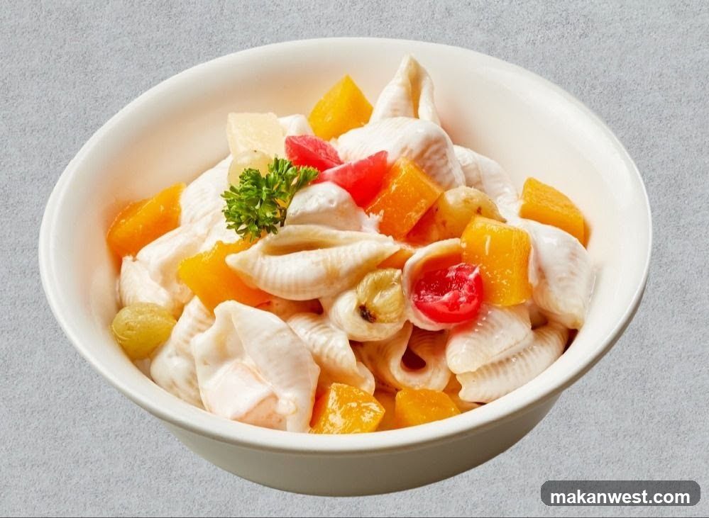 Pasta Salad with Fruit and Cheese