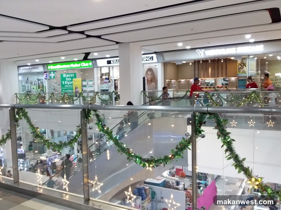 Mall Interior with Decorations