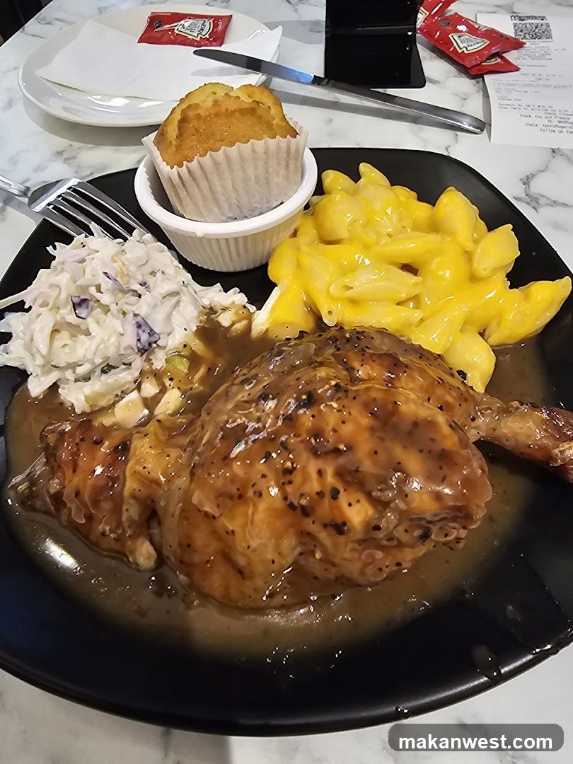 Chicken Dinner with Mac and Cheese