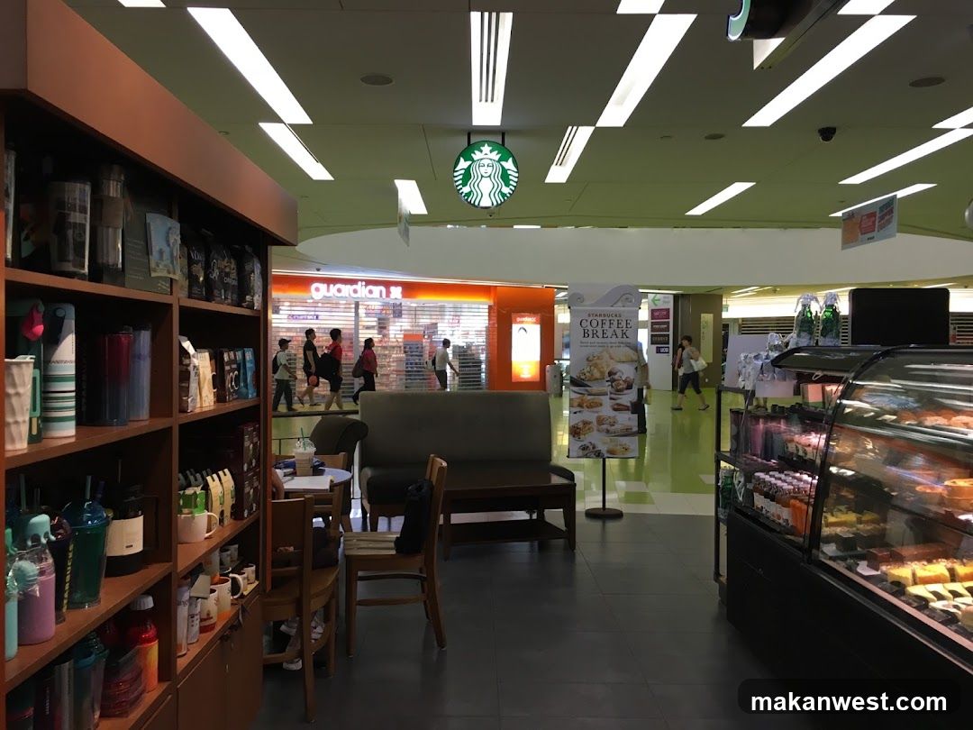 Starbucks Interior with Shop Front View