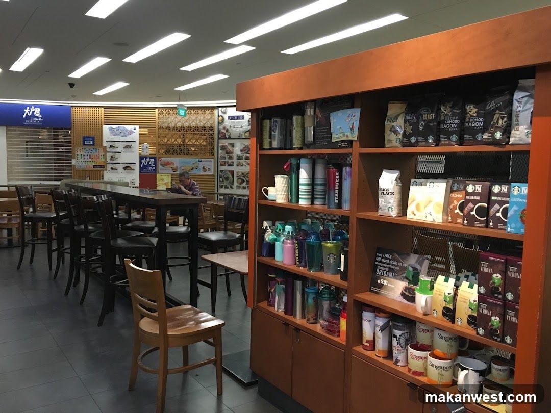 Coffee Shop Interior with Merchandise Display