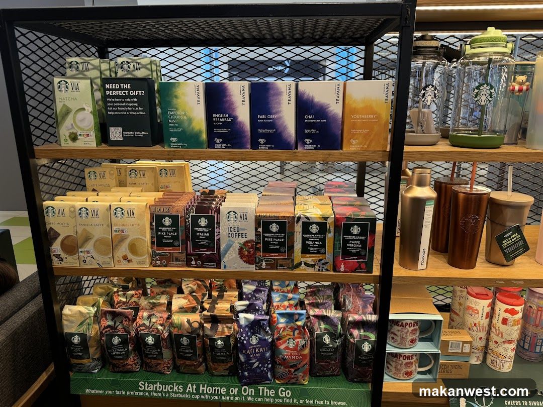 Starbucks Product Display Shelf