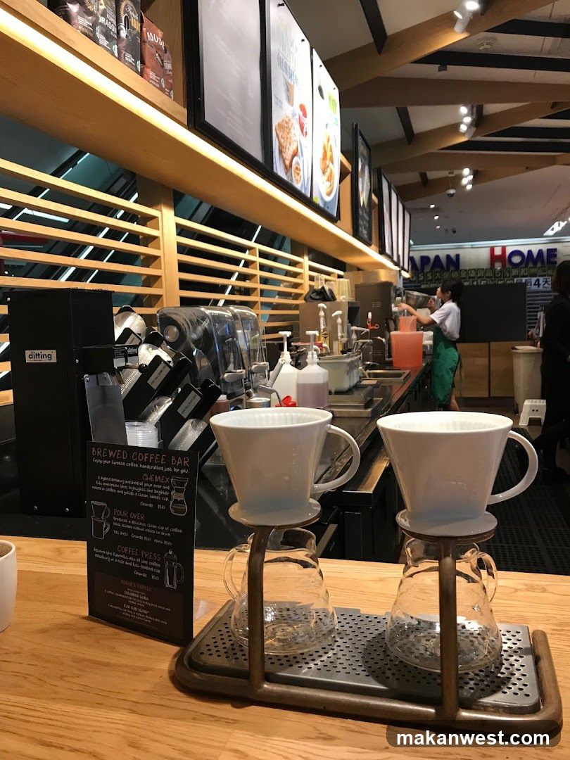 Coffee Shop Interior with Pour-Over Setup