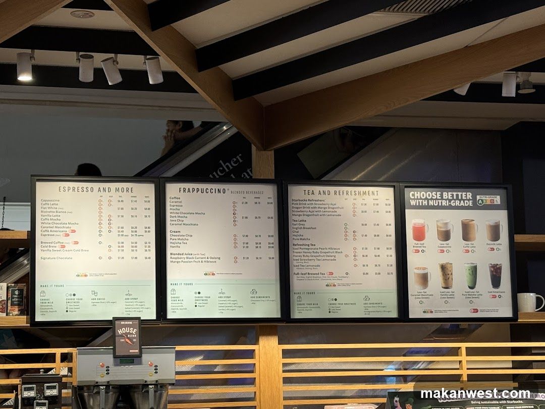 Starbucks Menu Board