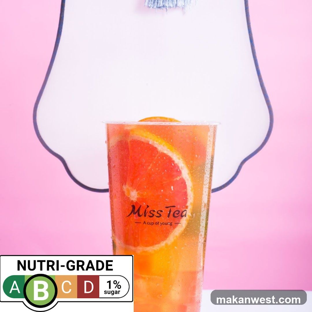 Miss Tea Drink with Nutri-Grade Label
