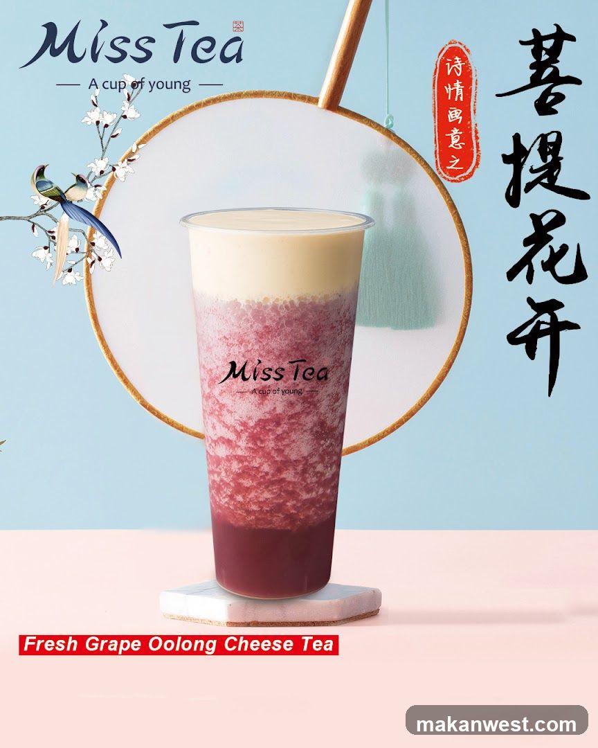 Miss Tea Fresh Grape Oolong Cheese Tea