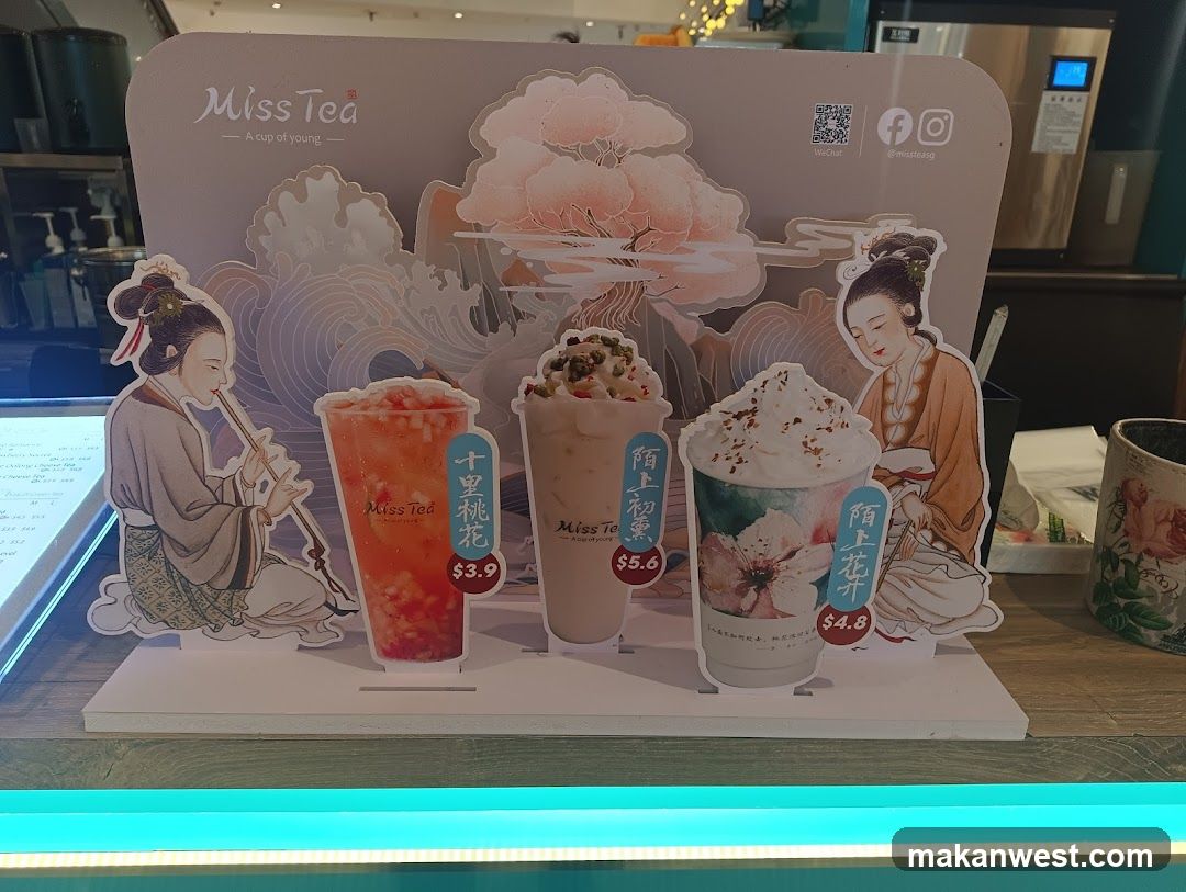 Miss Tea Drink Display Stand