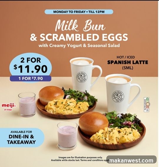 Milk Bun & Scrambled Eggs Promotion