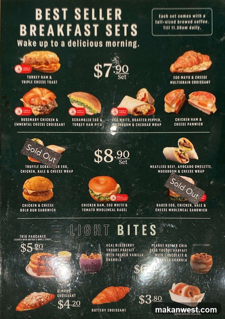 Best Seller Breakfast Sets Menu