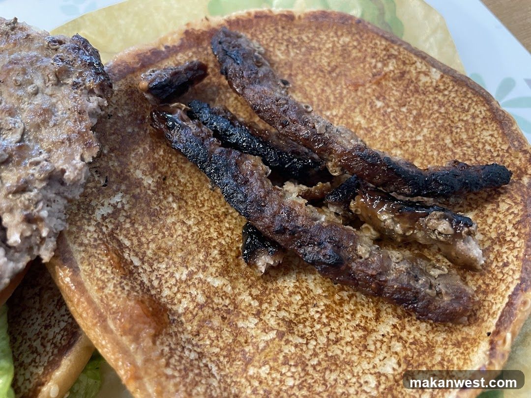 Grilled Meat on Pancake