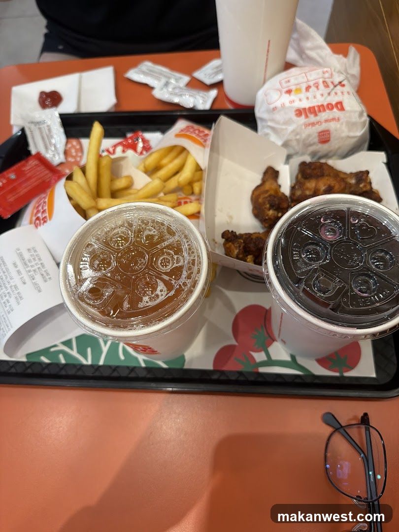 Fast Food Meal Tray