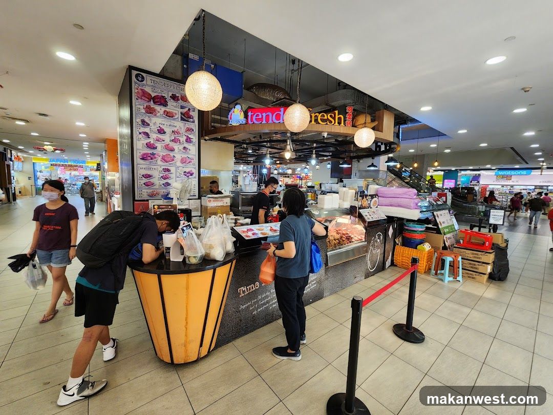 Food Stall Interior Scene