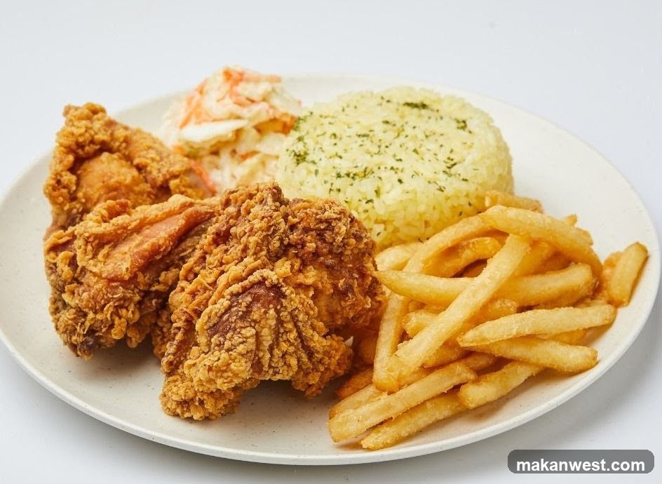 Fried Chicken and Fries Meal