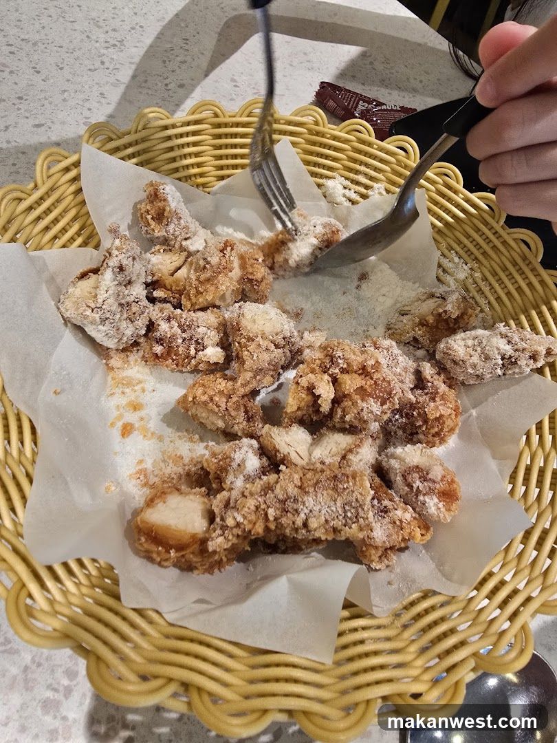 Fried Chicken with Powdered Sugar