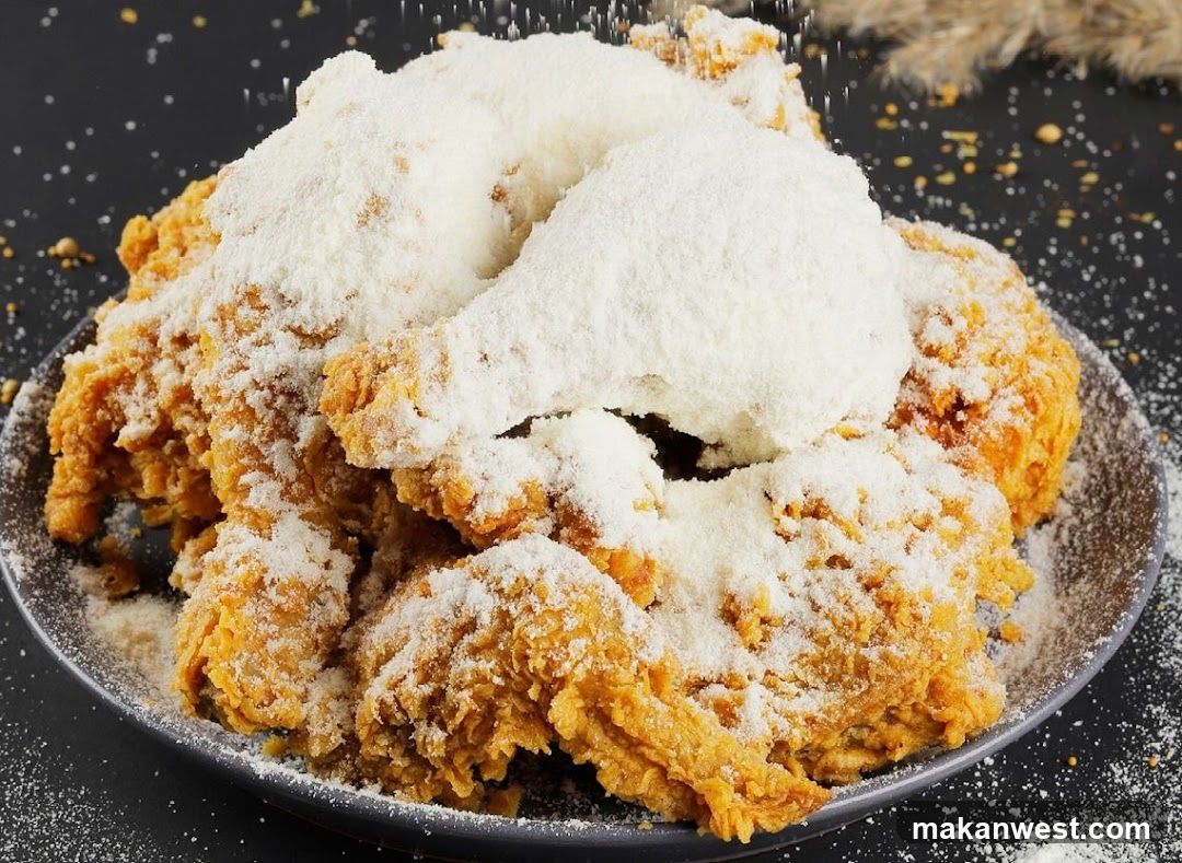 Fried Chicken with Powdered Sugar