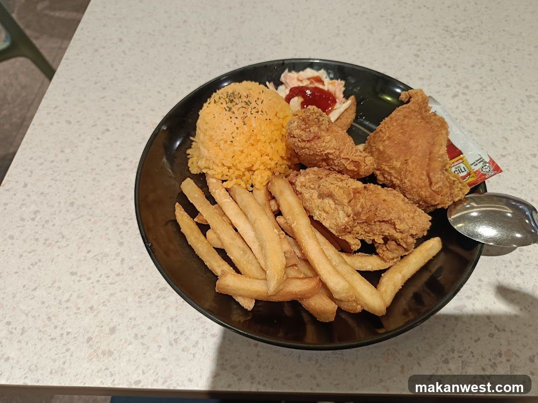 Fried Chicken and Fries Meal